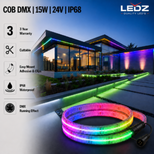 outdoor led strip lights / cob / 24v / 14w/m / colour changing / ip68 / 3 year warranty
