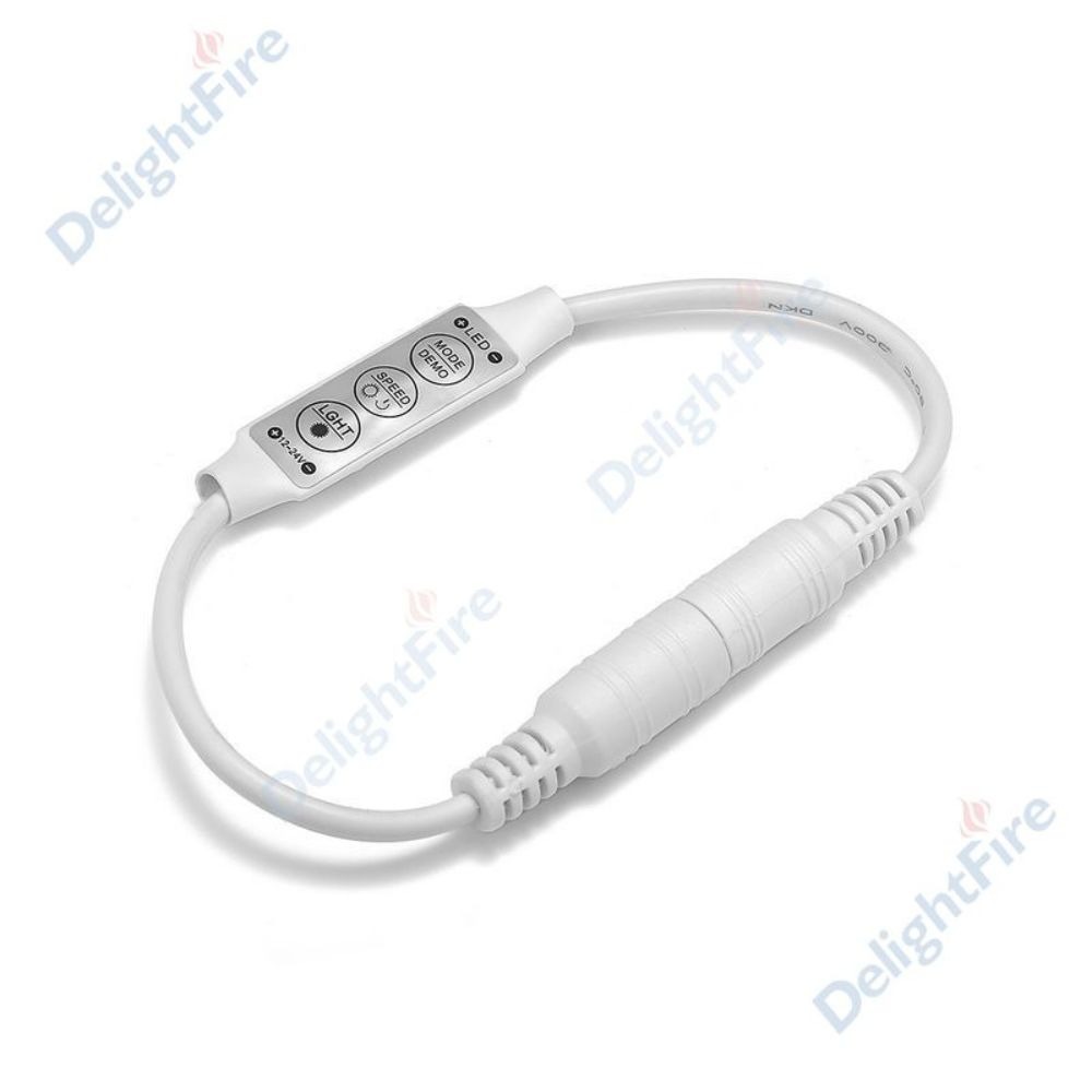 LED Controller / 8 Modes / Single Colour & Dimmer / 5-24V / 2.5Amps - Image 2