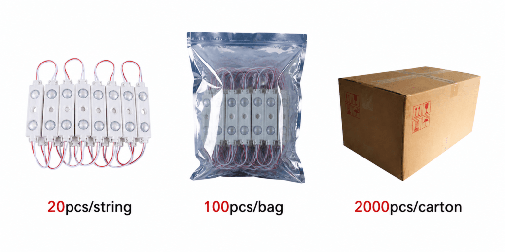 led module – 3 chip / 160° / 1w / 12v / 9000k – 11 000k / ice white / 3 year warranty