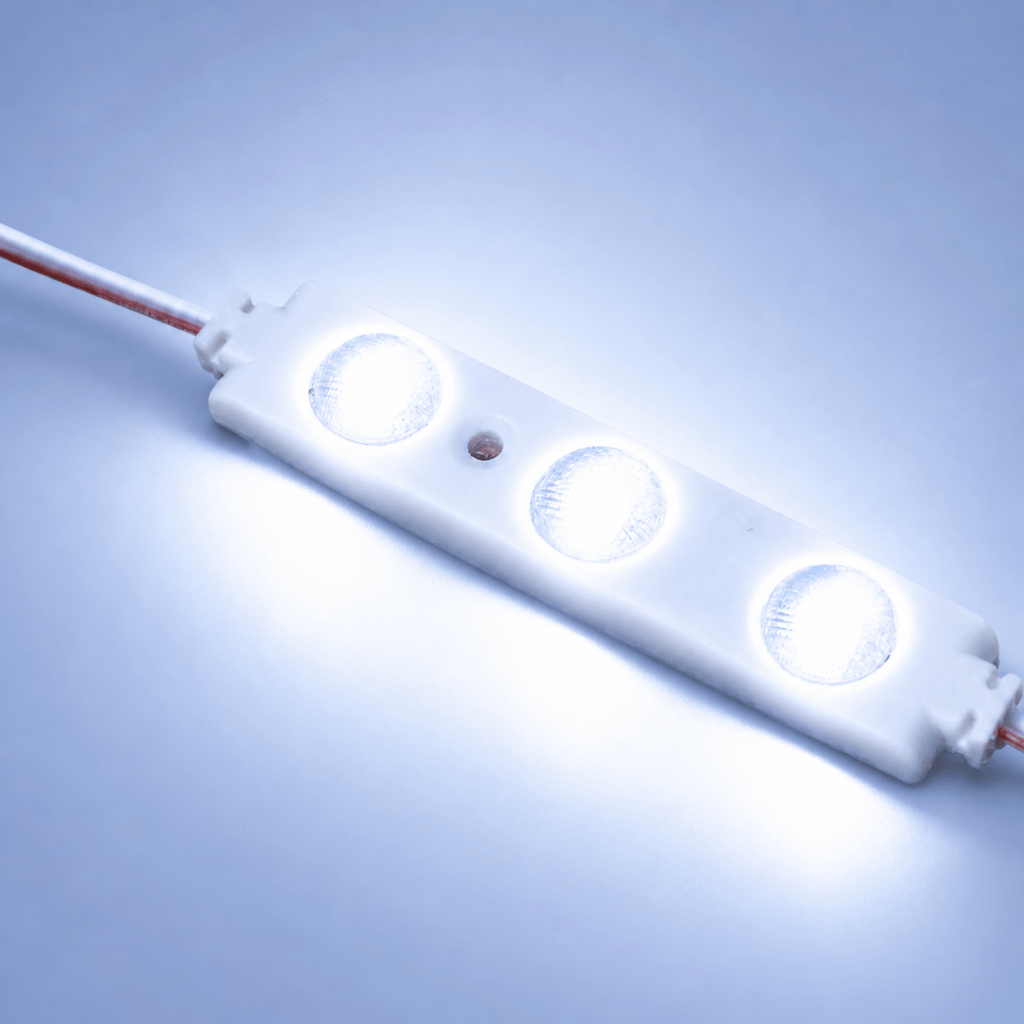 led module – 3 chip / 160° / 1w / 12v / 9000k – 11 000k / ice white / 3 year warranty