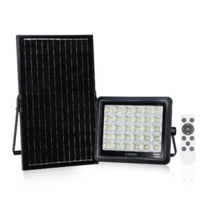 solar flood light / 60w / 800lm / remote / 8 working hours / 3 settings / 3 year warranty