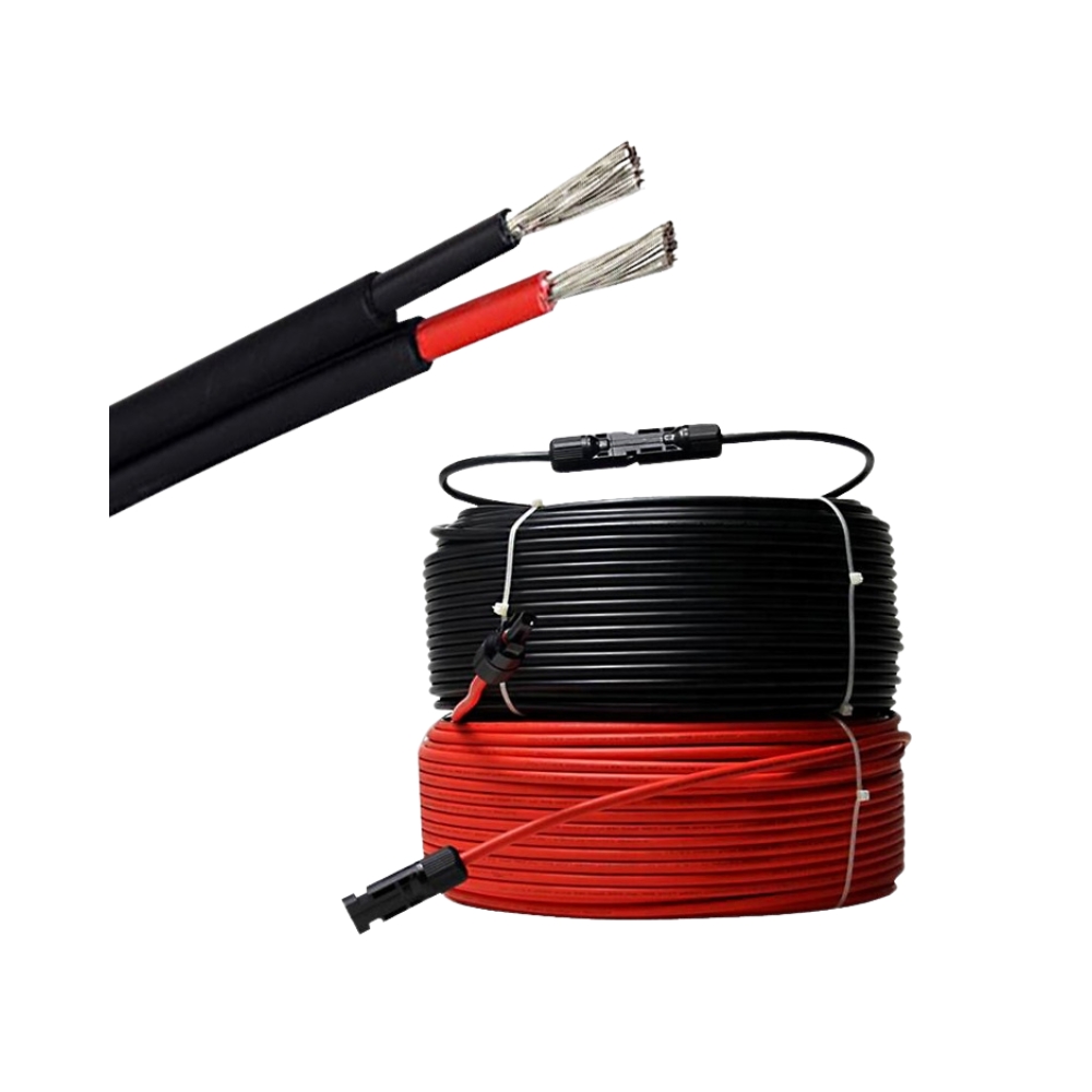 Solar Wire 6mm Red & Black