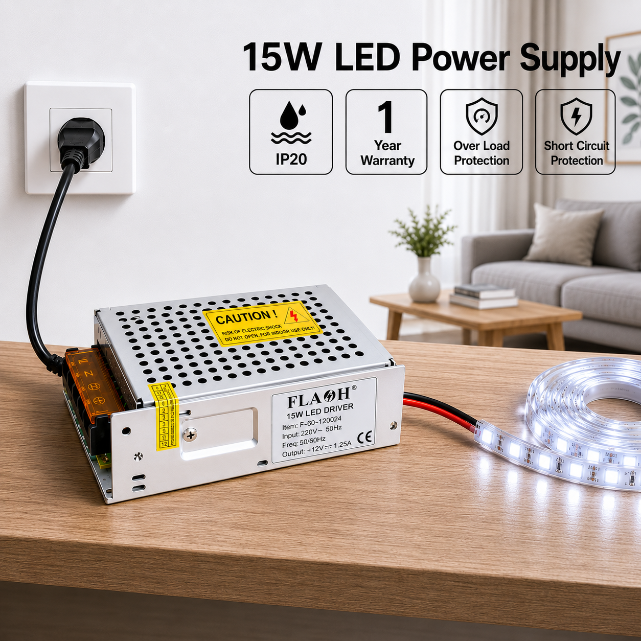 12v driver | power supply | transformer | 15 watt
