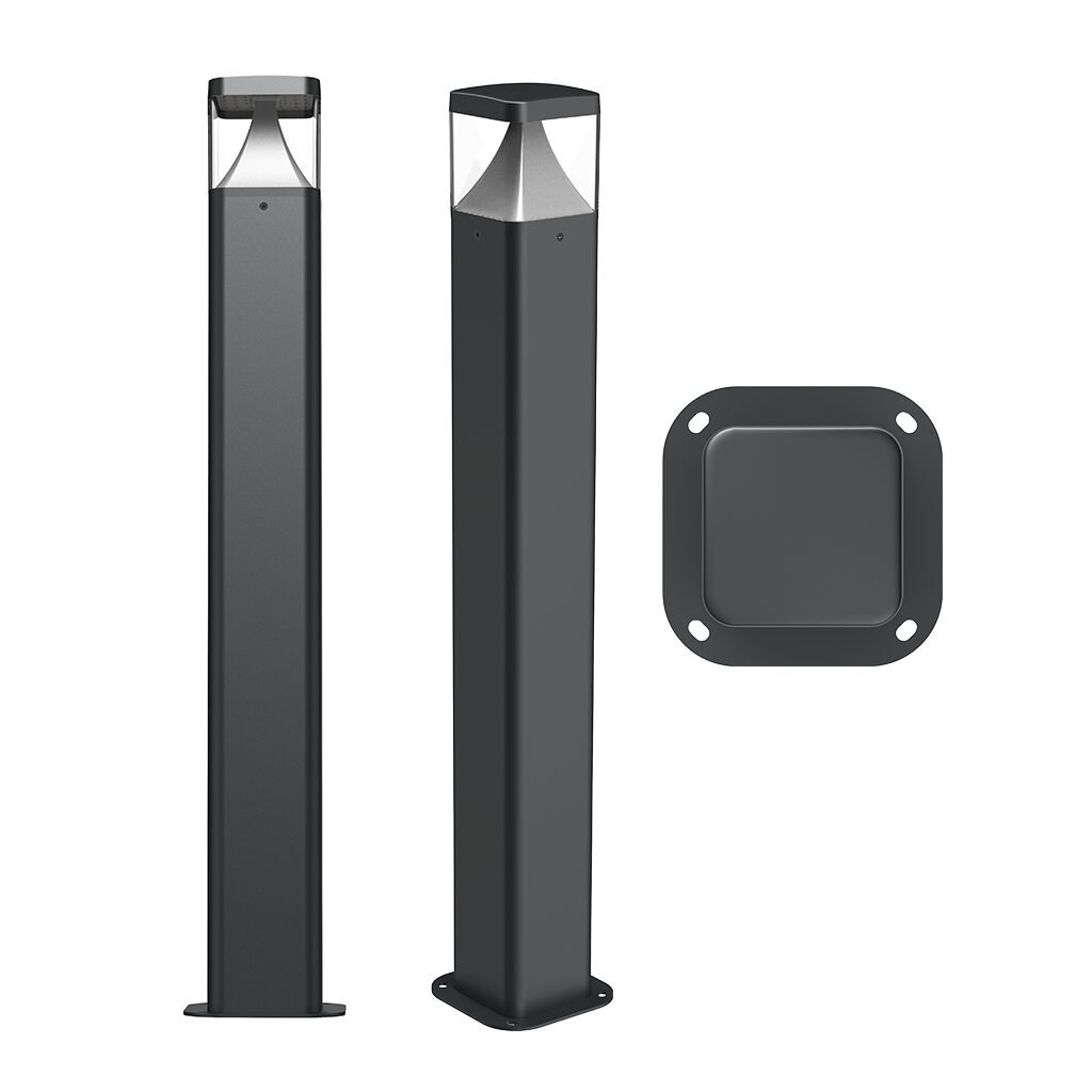 surface mount bollard 12w everest ip65 4cct